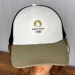 Paris 2024 Olympics Snapback Trucker Hat Multi Mesh Back Multicolor